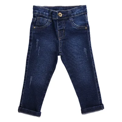 Calça Jeans Infantil Din Don Com Detalhe Used